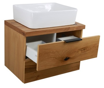 ШКАФ ДЛЯ ВАННОЙ ДУБА СО СТОЛЕШНИЦЕЙ ИЗ ДЕРЕВЕНСКОГО ДУБА! 70СМ!