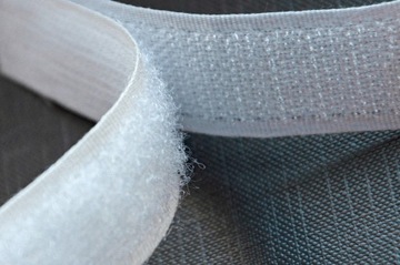 Лента-липучка без клея, набор, белая, 25 метров, ширина 2 см.