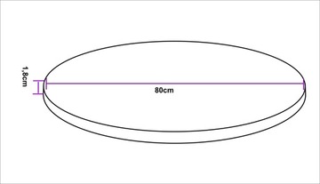 Диаметр круглой столешницы 50, 60, 70, 80, 90 см. Производитель