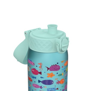 Butelka na wodę ION8 BIDON 350/400 ml RYBKI dla dzieci do szkoły bez BPA