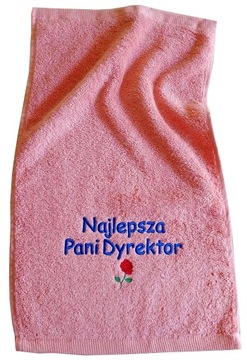 Prezent dla SZEFOWEJ SZEFA ręcznik z NAPIS święta