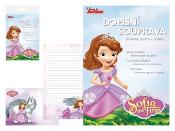 Papeteria wzór Disney Zosia 5 kopert +10 kartek