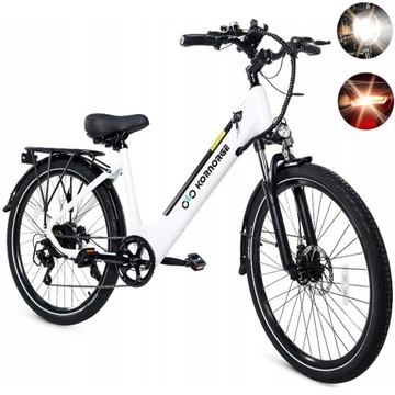 Rower Elektryczny Miejskie KORNORGE 500W 32km/h 26“ Damski/Męski