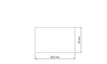 Уникальная бесконтактная карта RFID 125 кГц (EM) Roger EMC-1 (ISO) 0,8 мм с номером