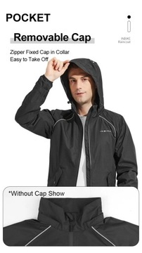 INBIKE Велосипедные дождевые куртки Мужские с капюшоном Водонепроницаемые велосипедные куртки MTB