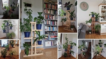 Деревянная подставка для цветов РАСТЕНИЯ, полка, каскадная подставка, ВЫСОКАЯ ВМЕСТИМОСТЬ