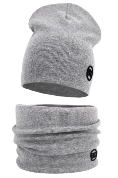 KOMPLET MĘSKI KOMIN + CZAPKA ZESTAW CIEPŁY KOLORY