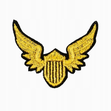 Naszywka złote SKRZYDŁA MILITARNE TERMO aplikacja