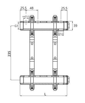 РАСПРЕДЕЛИТЕЛЬ 12 + КЛАПАНЫ 1/2x16 PEX + АВТОМАТИЧЕСКИЙ РЕМОНТ