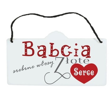 ŁADNA TABLICZKA PAMIĄTKA Prezent na Dzień Babci