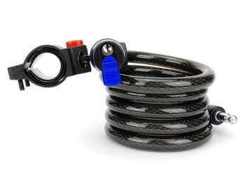 Тросовый велосипедный замок с ручкой 15 мм/1800 мм