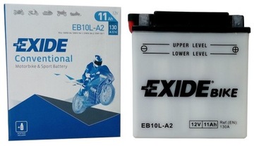 AKUMULATOR MOTOCYKLOWY EXIDE EB10L-A2/YB10L-A2 12V