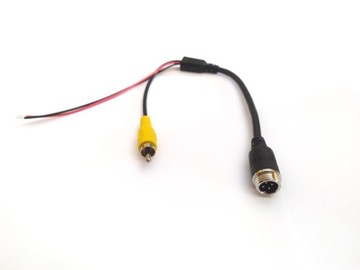 Redukcja gniazdo 4-PIN (od strony kamery) / RCA CHINCH (od strony monitora)