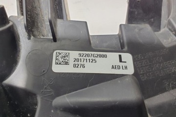 HALOGEN LEVÝ PŘEDNÍ HYUNDAI IONIQ (AE) 92207G2000 0.0L ELEKTR. 2017