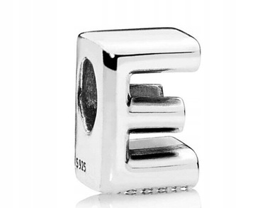 Charms ZAWIESZKA litera E srebro S925