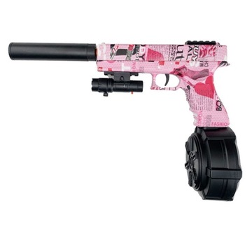 Zabawkowy pistolet samopowtarzalny glock z elektryczną kulą wodną