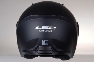 LS2 OF616 AIRFLOW II ЧЕРНЫЙ МАТОВЫЙ ОТКРЫТЫЙ ШЛЕМ JET ECE 22/06