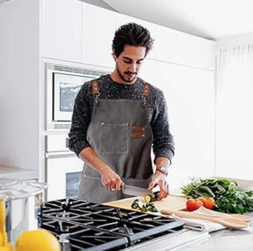 МУЖСКОЙ КУХОННЫЙ ФАРТУК БАРИСТА СТРОНГ ОФИЦИАНТЫ БАРМЕН-ПАРИКМАХЕР