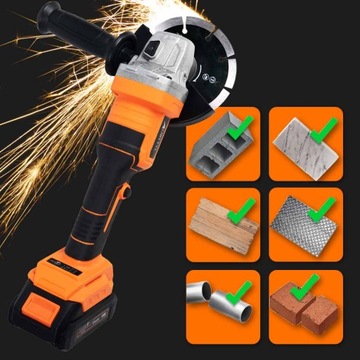 Szlifierka Kątowa Akumulatorowa 20V DIAX z Walizką Komplet Tarcz + GRATIS