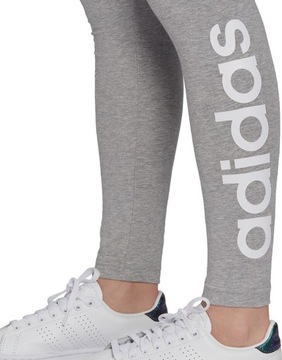 LEGGINSY DAMSKIE ADIDAS ESSENTIALS HIGH-WAIST SZARE GL0638 r M