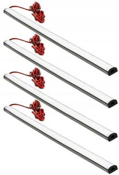 LISTWA LED x4 OŚWIETLENIE WNĘTRZA KABINY PAKI BUS SAMOPRZYLEPNE 50-cm 24V