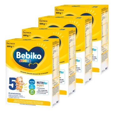Bebiko Junior 5 Nutriflor Expert ZESTAW 4x600g
