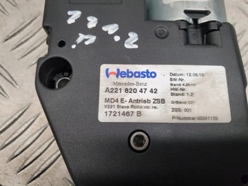 MERCEDES-BENZ S W221 A2218204742 MOTOREK STŘEŠNÍHO OKNA