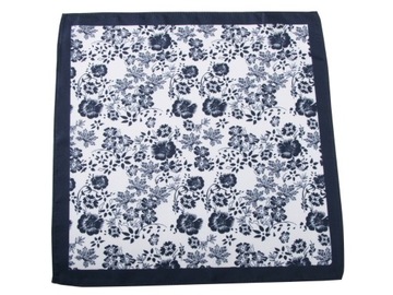 КАРМАННАЯ ЧЕКА - ТРУБКА, КНОПКИ, БЕЛЫЙ ГОЛОВНОЙ КОРПУС, ТЕМНО-СИНИЕ ЦВЕТЫ 10