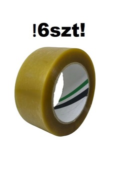 Taśma klejąca pakowa SOLVENT 48mm x 132 (6SZT.) BARDZO MOCNA
