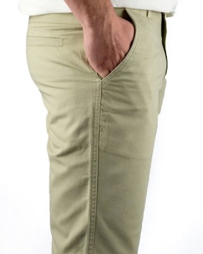 Spodnie męskie chino beżowe HIT CENOWY W32 L32