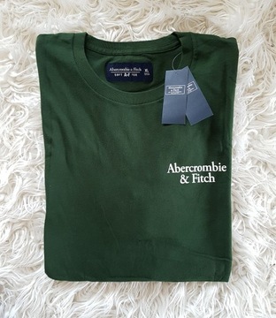 t-shirt Abercrombie Hollister koszulka L zielona