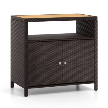 Szafka ogrodowa z drewnianym blatem 90 x 53 x 66 cm
