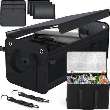 ЖЕСТКИЙ ОРГАНАЙЗЕР БАГАЖНИКА С КРЫШКОЙ МОБИЛЬНЫЙ ХОЛОДИЛЬНИК XXL ПРЕМИУМ