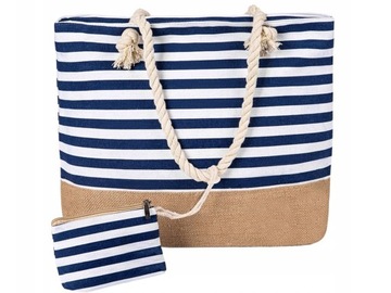 ПЛЯЖНАЯ СУМКА ДЛЯ ПЛЯЖА БОЛЬШАЯ СУМКА ПОКУПКА ПИКНИК В МОРСКОМ СТИЛЕ XL