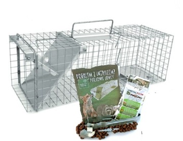 ŁAPKA PUŁAPKA ŻYWOŁAPKA 35x17x20 NA KUNY + GRATIS