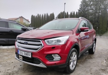 Ford Kuga II SUV Facelifting 1.5 EcoBoost 150KM 2017 Ford Kuga 2017r, 1.5 Benzyna. Uszkodzony prawy przod. Jezdzi. 1.5 Benzyna