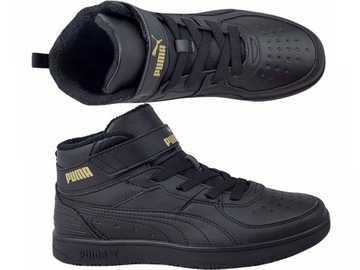 PUMA REBOUND BUTY DZIECIĘCE RZEP GUMKI OCIEPLANE