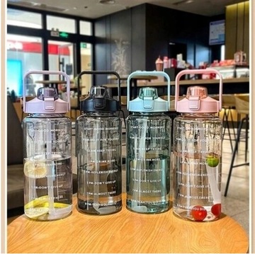 БУТЫЛКА 2Л 2000МЛ БУТЫЛКА ДЛЯ ВОДЫ С СОЛОМОЙ