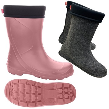 KALOSZE PIANKOWE DAMSKIE LEKKIE DAKOTA 850 z EVA RÓŻOWE 40