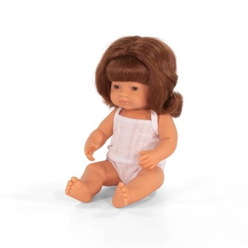 Miniland Lalka Europejka rude włosy 38 cm