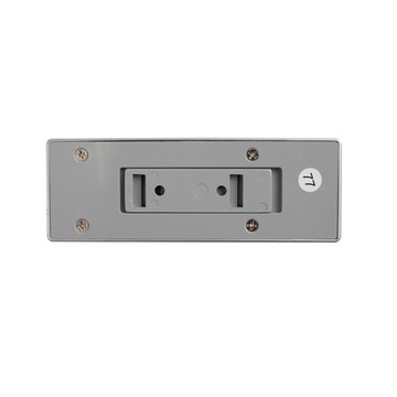 Лампа на батарейках с PIR датчиком, серебристая, продолговатая, холодный белый