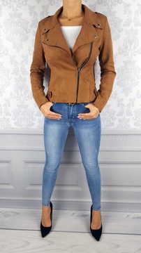 #КУРТКА-РАДИАТОР ЖЕНСКАЯ ЗАМШЕВАЯ - МОЛНИИ - ZARKA