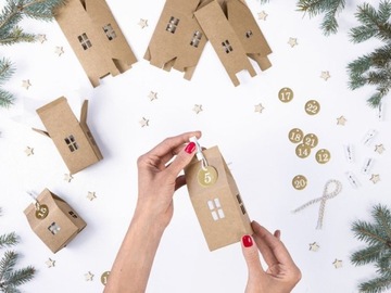 АДВЕНТ КАЛЕНДАРЬ КРАФТ ПРАЗДНИКИ 24 шт.