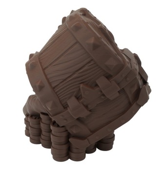 Волшебный сундук с золотом - башня для игральных костей - Mimic Dice Tower Brown