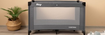 Легкая дорожная кроватка Caretero Key