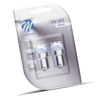ŻARÓWKA DIODA BA15S 9 LED ŻÓŁTA 12V 5W LB033Y P4T25
