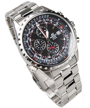 ZEGAREK MĘSKI CASIO EDIFICE EF-527D-1AVEF PILOT CHRONOGRAF WR100 45mm