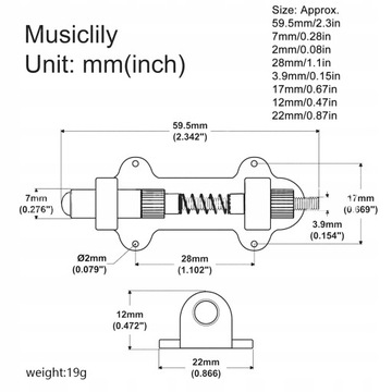 Электрогитара со стабилизатором тремоло.