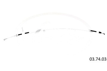 ТРОС ПЕРЕДНЕЙ ДВЕРИ L-543MM AUDI A6 C5 01.97-01.05 LINEX