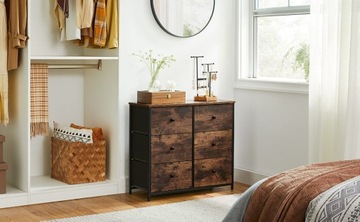 LOFT комод с текстильными ящиками